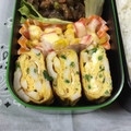 まさたかまま's cooksnap of when they made お弁当☆ちくわとネギの卵焼き.