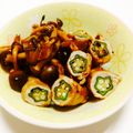bonbonnier's cooksnap of when they made 豚肉のオクラ巻き照り焼き.