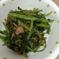 万年新人嫁's cooksnap of when they made 春菊とツナの砂糖醤油炒め.
