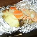 ゆなわかママ's cooksnap of when they made 魚のホイル焼き >゜)))彡.