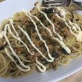 ななえ先生's cooksnap of when they made 高菜と納豆と梅のめんつゆマヨパスタ.