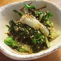 ＊実月＊'s cooksnap of when they made 水菜のお浸しの一番美味しい食べ方.