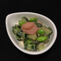 nocochi's cooksnap of when they made 枝豆と胡瓜のたらこ和え.