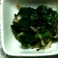 ma___111's cooksnap of when they made 冬の小鉢＠ほうれん草ともやしの海苔佃和え.