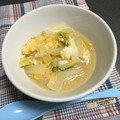 かねと's cooksnap of when they made ☆白菜のとろとろ♪たまごすーぷ☆.