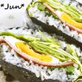 ＪＵＮちゃン's cooksnap of when they made ハムエッグのおにぎらず♪.