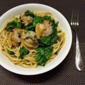北あるぷす's cooksnap of when they made はまぐりと菜の花の春先取り☆パスタ.