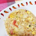ハルモミ's cooksnap of when they made 豆腐と残りご飯でチャーハン.
