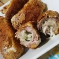 ゆきちびご's cooksnap of when they made ☆サクッ！とろ～大葉とチ—ズのロールカツ.