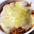 にゃんだろー's cooksnap of when they made 1人ランチに！とろ～りスパゲティグラタン.