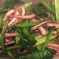 chuyu1682's cooksnap of when they made うまうま*イカ下足ほうれん草.