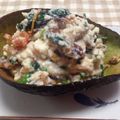 nikoさとこいも's cooksnap of when they made 寒じめほうれん草と干し柿の白和え.