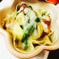 l0veri2's cooksnap of when they made キャベツとハムのチーズカップ.