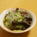 もんしゅしゅ's cooksnap of when they made きくらげ・糸蒟蒻と炙りうす揚げの酢の物♪.