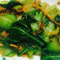 ドングリかっぱ's cooksnap of when they made チンゲン菜と小エビの和え物.