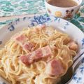 こらぽん's cooksnap of when they made 生クリーム無しで、本格カルボナーラ！.