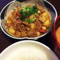 アラスカ人妻's cooksnap of when they made 簡単肉じゃが（豚挽肉）.