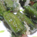 ぱど☆ちょ's cooksnap of when they made 長芋と魚肉ソーセージの大葉包み揚げ.