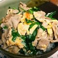 fukudoru's cooksnap of when they made 時短＆かんたん♪豚肉とニラの玉子とじ丼.