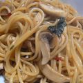 himenotti's cooksnap of when they made 大葉にんにく醤油でパスタ.