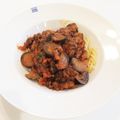 よしみ☆★'s cooksnap of when they made 簡単！ランチに♪ナス入りのミートソース！.