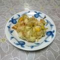 ＠迷子＠'s cooksnap of when they made 山芋のお好み焼き風☆天ぷら.