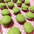 クックWK8CAH☆'s cooksnap of when they made お抹茶マカロン♡さくっふわっで最高♡.