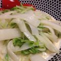 momonga222's cooksnap of when they made 3分で★大根と水菜のシャキシャキサラダ.