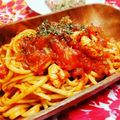 moto5th's cooksnap of when they made ボリュームでシンプル！豚肉トマトパスタ.
