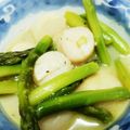 桃色金魚's cooksnap of when they made 簡単☆アスパラとベビーホタテのバター炒め.