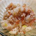 梅納豆's cooksnap of when they made 桜海老・ネギ・海苔・残りご飯チャーハン♪.