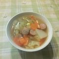 オレンジリング's cooksnap of when they made ズボラな冷蔵庫の残りもの野菜スープ☆.