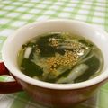 赤い電話's cooksnap of when they made 焼き肉屋さんのわかめスープ♪.