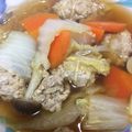 ちーびすけっと's cooksnap of when they made にんにくほくほく♥肉団子と春雨のスープ.