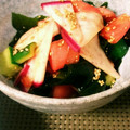 ハシコ82's cooksnap of when they made さっぱり！トマトときゅうりの和え物.