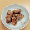 ノイタミナ's cooksnap of when they made 大葉でさっぱり豆腐とキノコの肉巻き.