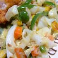 ジョンリークッカー's cooksnap of when they made バター香る♯カラフルなマヨ炒め★.