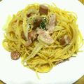 料理修行中のみなこ's cooksnap of when they made カルボナーラ風！簡単クリームパスタ☆.