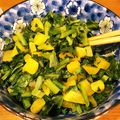 D☆みり's cooksnap of when they made ☆沢庵と小松菜ピリ辛炒め☆.