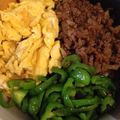 クックC18DJ9☆'s cooksnap of when they made 簡単！鶏そぼろ 三色丼.