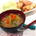 しんりんまるみ〜's cooksnap of when they made 身体が温まる〜♡根菜と豆腐のゴマ味噌汁.