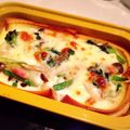 michi717's cooksnap of when they made ボトムはパン耳♪の気軽なキッシュ.