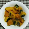 BAKA−BON's cooksnap of when they made 簡単♪醤油と砂糖だけ！カボチャの煮物.