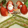 dekoboko's cooksnap of when they made クリスマスカラー抹茶ショートケーキ.