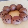 たにたーに's cooksnap of when they made カピバラさん？バレンタインのチョコパン♡.
