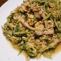 きんさんぎんさん's cooksnap of when they made ささげ菜とエリンギのたまご炒め.