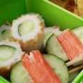 椋かぁちゃん's cooksnap of when they made お弁当に☆きゅうりとカニかまピック❀.