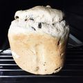 しゅうゆうけいはる母's cooksnap of when they made ＊HB＊全粒粉レーズン食パン（早焼き）.