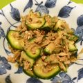 クック3FIQK9☆'s cooksnap of when they made ズッキーニとオクラの和風ツナサラダ.