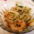 くぅぽん☆'s cooksnap of when they made 簡単副菜♪きゅうり竹輪もやしのごま和え.